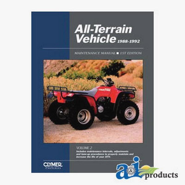 Clymer Atv Manual - 1988-1992, Volume 2 ATV2-2