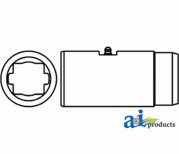 1 5/16" Square Slip Sleeve (with Grease Groove) D265000