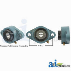 2 Bolt Flanged Bearing with Lock Collar, Re-Lubricatable WGTZ12-P