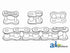 100 Roller Chain, 10Ft (Import) RC100IMP