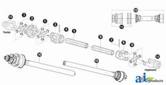 Cv Yoke; Size 8, 1-3/8" 6 Spline 86540BH
