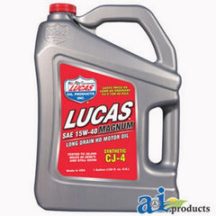 Lucas Synthetic Sae 15W-40 Cj-4 Engine Oil Case Of 4 / 1 Gallon Containers 10299