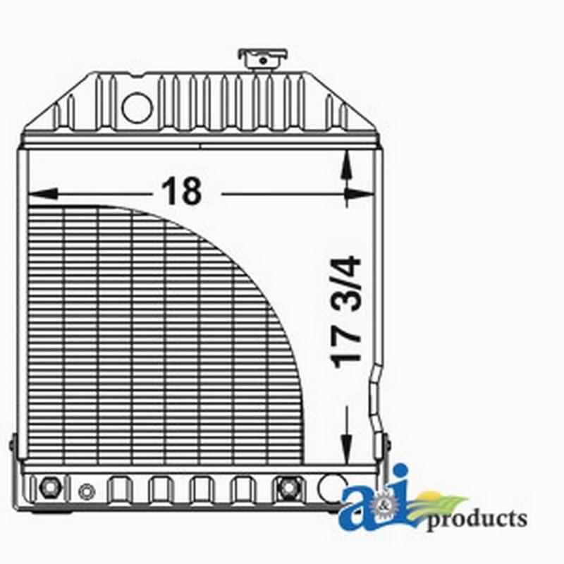 Radiator with Oil Cooler E0NN8005GC15M | Agcon Supply