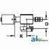 Steel 90Degree Female Tube-O with R134A Service Port Fitting 451-3130