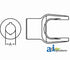 Implement Yoke N1000 Series 3/4" Round Bore 2 1/2" Long 3/16" Keyway (2) 3/8"-16