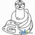 2540AA Water Pump with Hub Fits Case S SC CO Casting Number 1101166
