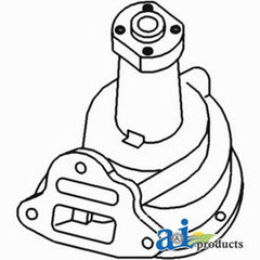 2540AA Water Pump with Hub Fits Case S SC CO Casting Number 1101166