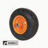Wheel-Caster, 13X5X6, Smooth, Orange B1WL55