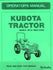KUBOTA B2710 B2910  B7800 Tractor Operators Manual