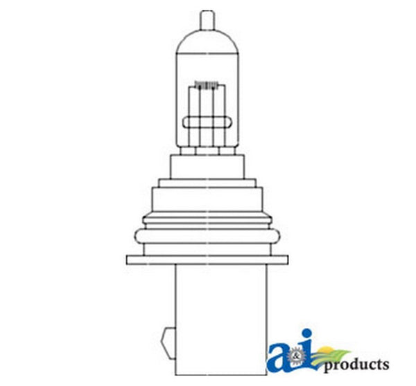 Ai 87302899 Bulb Halogen; 45/65 Watt For Case-Ih Combine Case-Ih Tracto