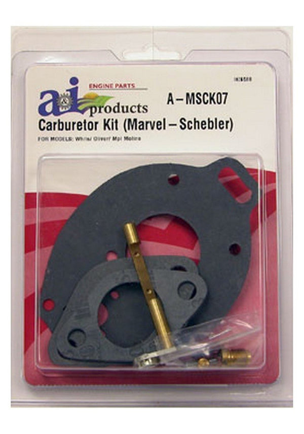 Ai Msck07 Carburetor Kit Basic (Marvel Schebler) For White/ Oliver/ Mpl