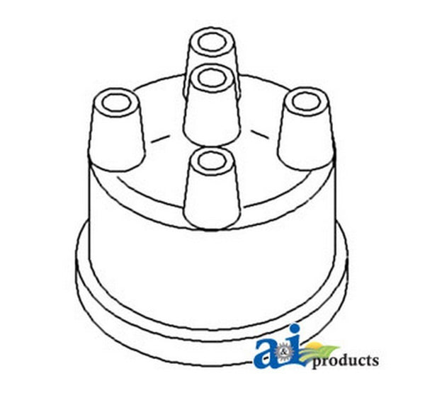 Ai At14692 Cap Distributor (4 Cyl) Fits John Deere  John Deere Combine