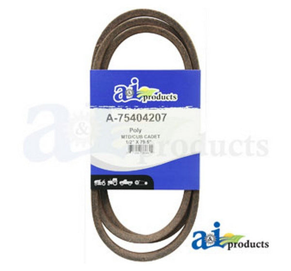 Ai 75404207 Drive Belt For Mtd/ Cub Cadet/ White Riding Mower