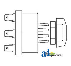 Ai Al19890 Starter Switch Key Fits John Deere Tractor