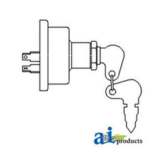 Ai 504809M1 Switch Starter - 2 Prong For Massey Ferguson Industrial/Cons
