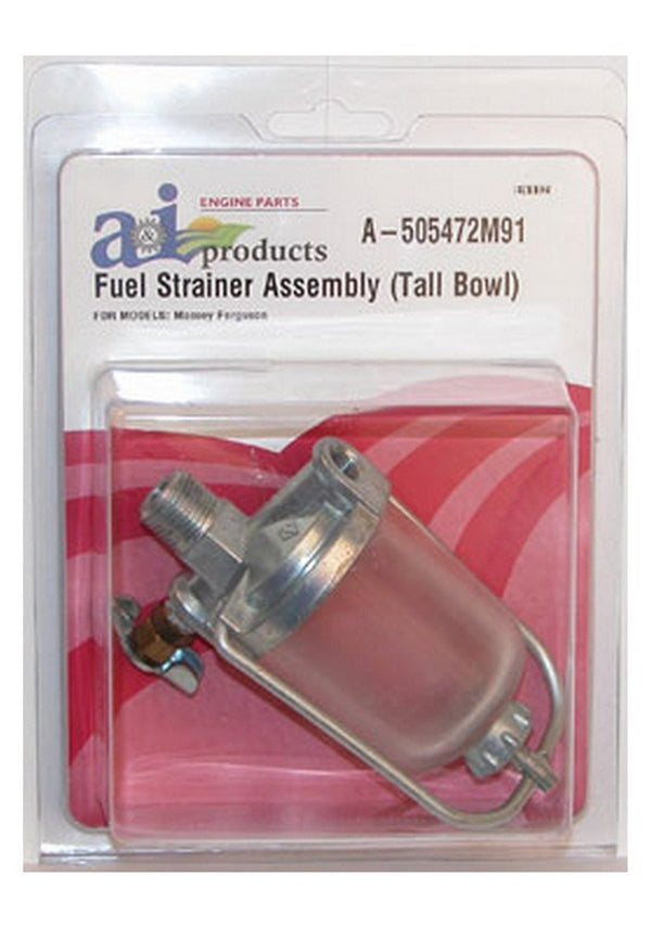 Ai 505472M91 Strainer Fuel Assembly (Tall Bowl) For Massey Ferguson Indu