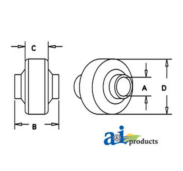 AI BS13 Weld On Ball For Lift Arm (cat Ii) for Miscellaneous Machines