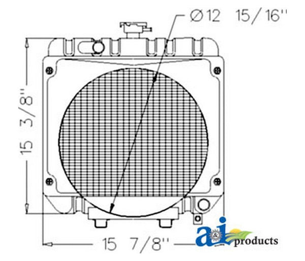 Ai 66301-58710 Radiator For Kubota Compact Tractor