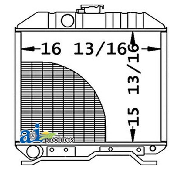 Ai 16743-72060 Radiator For Kubota Compact Tractor