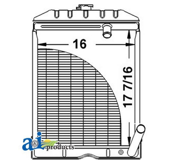 Ai C5Nn8005Ab Radiator For Ford / New Holl Tractor