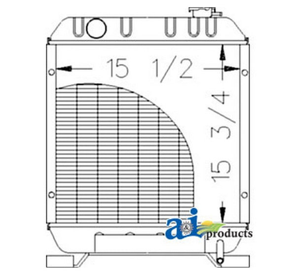 Ai 86402723 Radiator For Ford / New Holl Compact Tractor