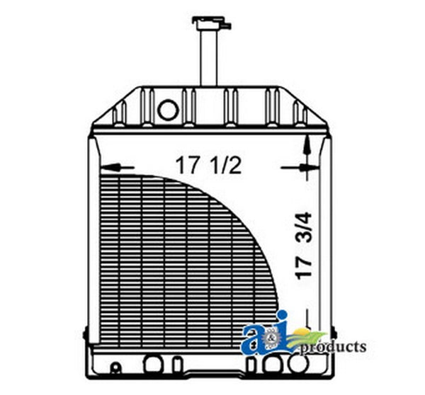 Ai D8Nn8005Bb Radiator W/ Oil Cooler (Rear Fittings) For Ford / New Holla