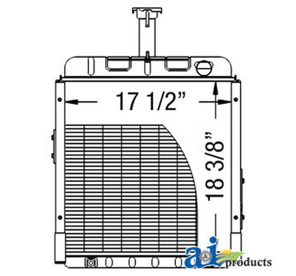 Ai 84524C93 Radiator For Case-Ih Industrial/Construction Case-Ih Tractor