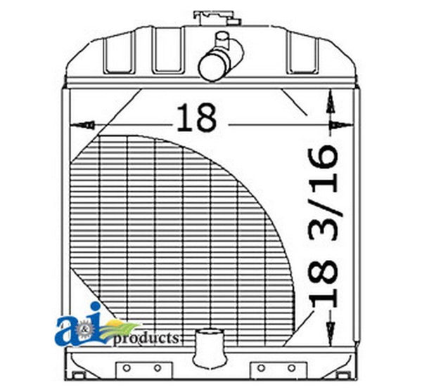 Ai 70228585 Radiator For Allis-Chalmers Tractor