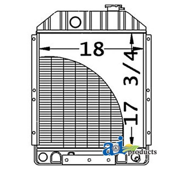 Ai Mg9828737 Radiator Fits John Deere Skid Steer Loader