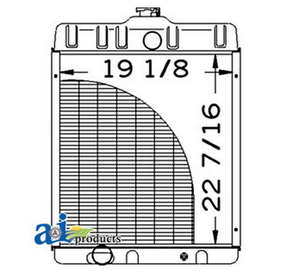 Ai 370413R92 Radiator For Case-Ih Tractor