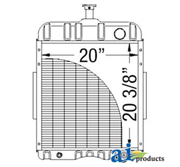 Ai 65427C1 Radiator For Case-Ih Tractor