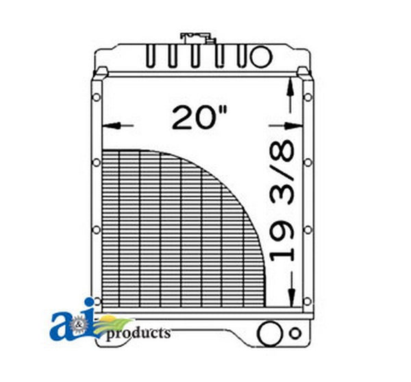 Ai 104753A1 Radiator For Case-Ih Tractor