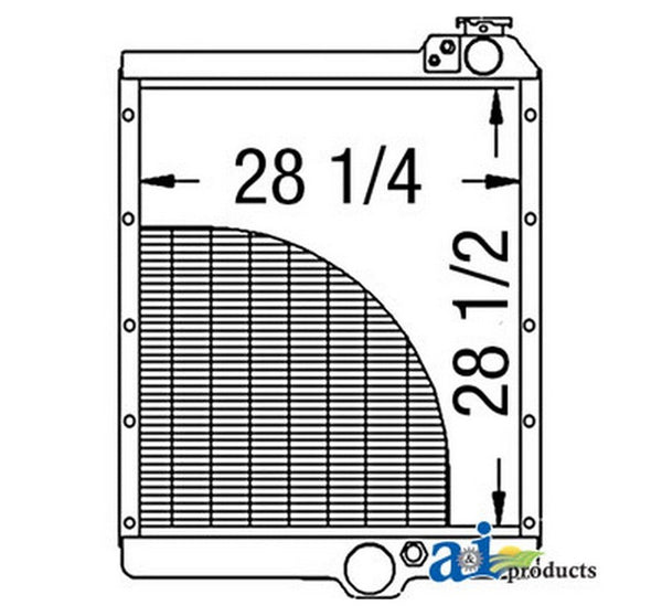 Ai 140501A2 Radiator For Case-Ih Tractor
