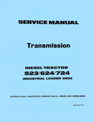 International Tractor 523 624 724 Indus Loader 3654 Transmission Service Manual