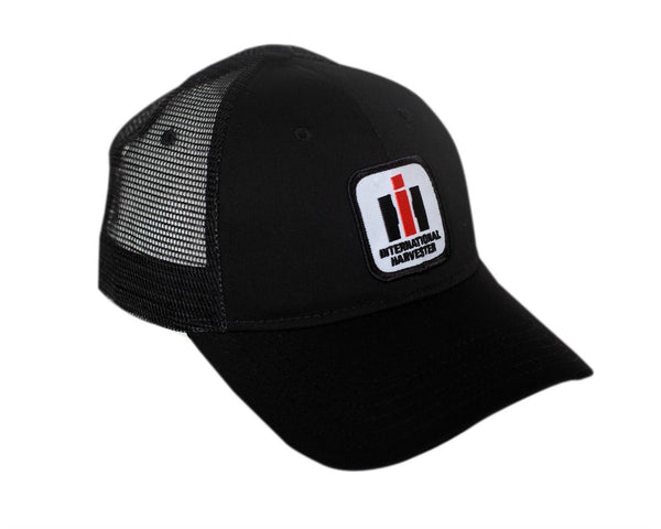 International Harvester Logo Black Hat With Mesh Back Cap Gift IH