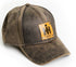 Oil Distressed International Harvester Faux Leather Emblem Hat