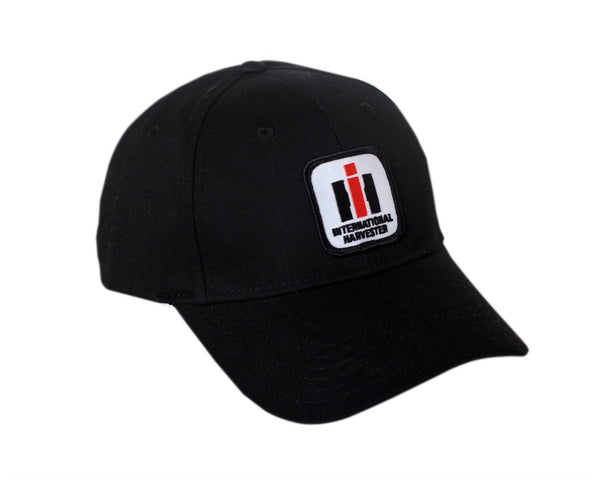 International Harvester Logo Solid Black Hat Cap Gift IH