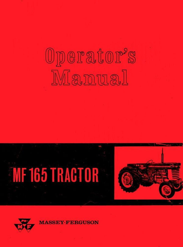 Massey Ferguson MF 165 Tractor Operators Manual