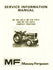 Massey Ferguson MF 205 210 220 -4 Service Info Manual