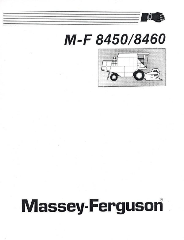 Massey Ferguson MF 8450 8460 Combine Repair Time Schedule Shop Service Manual