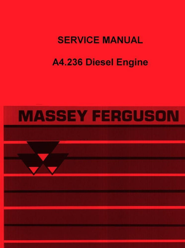 Massey Ferguson MF 174 175 180 184 255 261 A4.236 Diesel Engine Service Manual