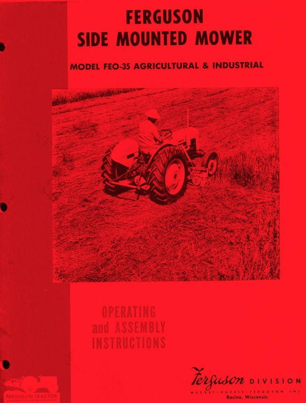 Massey Ferguson FEO-35 Side Mounted Mower Operators Manual