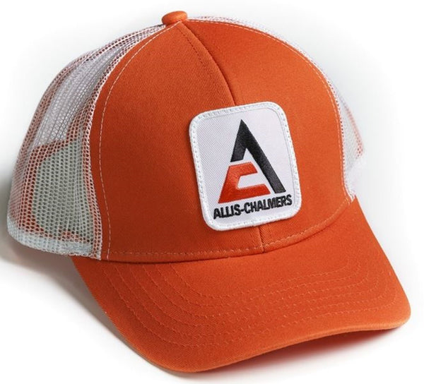 Orange with White Mesh Back New Logo Allis Chalmers Hat