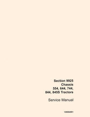 Case IH Section 9925 Chassis 554 644 744 844 845S Tractor Service Manual