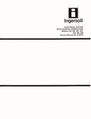 Case Ingersoll Electrical System w Starter Generator 210 220 222 224 442 444 svc