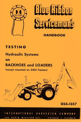 International Hydraulic System on Backhoe and Loader except mounted 2404 Service