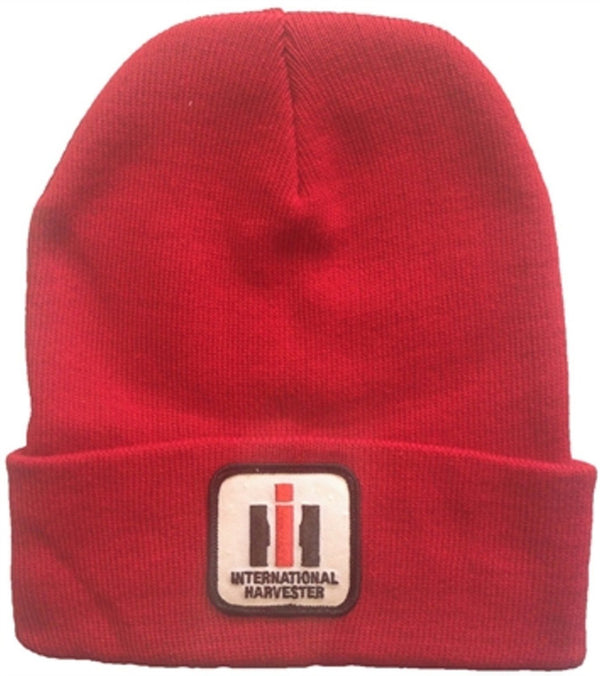 International Harvester Tractor Red Knit Hat Cap Hat Gift IH