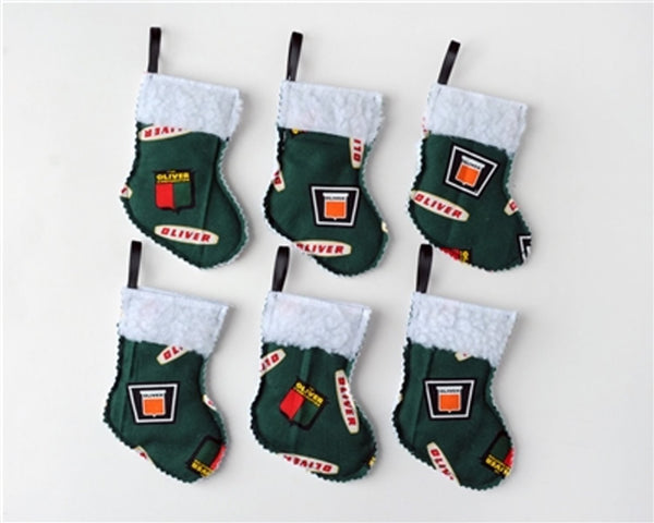 Oliver Mini Ornament Stockings Set of Six Holiday Christmas Gift
