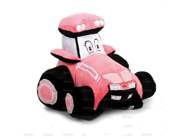 Mini Pillow Pets Pink Tractor Modeled After Massey Ferguson 8737