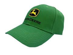 John Deere Solid Green Embroidered Logo Hat Cap Gift